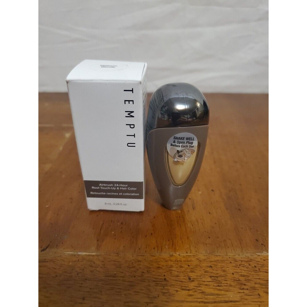 TEMPTU Airbrush 24 Hour Root Touch Up & Hair Color - Platinum Blonde New W Box